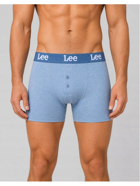 Lee Lee Bokserki Bonner 3 Pack Cotton Rich Button Fly Trunks Kolorowy
