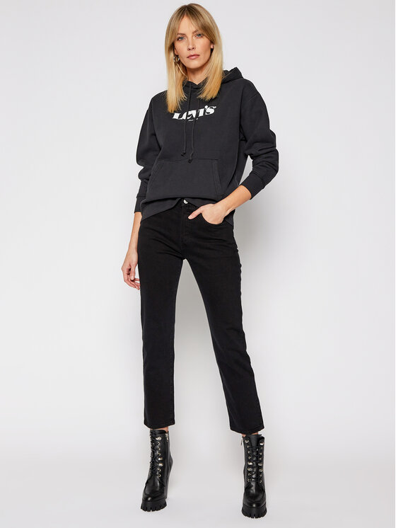 Levi's® Levi's® Džinsi 501® Original 36200-0085 Melns Cropped Fit