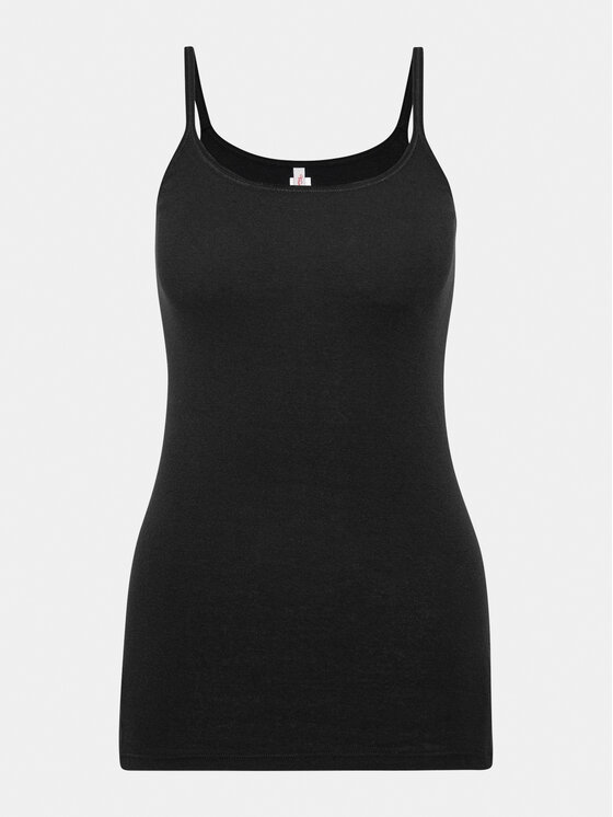 Triumph Triumph Topiņš Katia Basics_01 Shirt 01 X 10217993 Melns Slim Fit