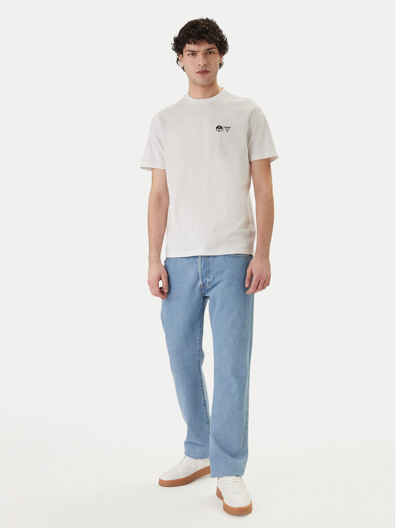 Guess Guess Póló GUESS x NORTH SAILS M6GI46 K3495 Fehér Regular Fit