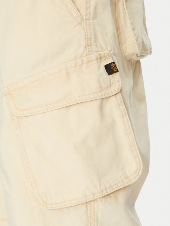 Alpha Industries Alpha Industries Szorty jeansowe Canvas Acid 156259 Biały Regular Fit