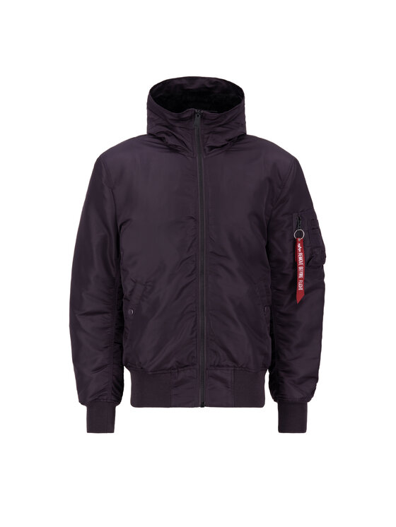Alpha Industries Alpha Industries Kurtka bomber MA-1 Hooded Bomber Jacket Fioletowy Slim Fit