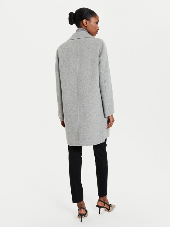 Marella Marella Cappotto di lana Won 2423016041 Grigio Regular Fit
