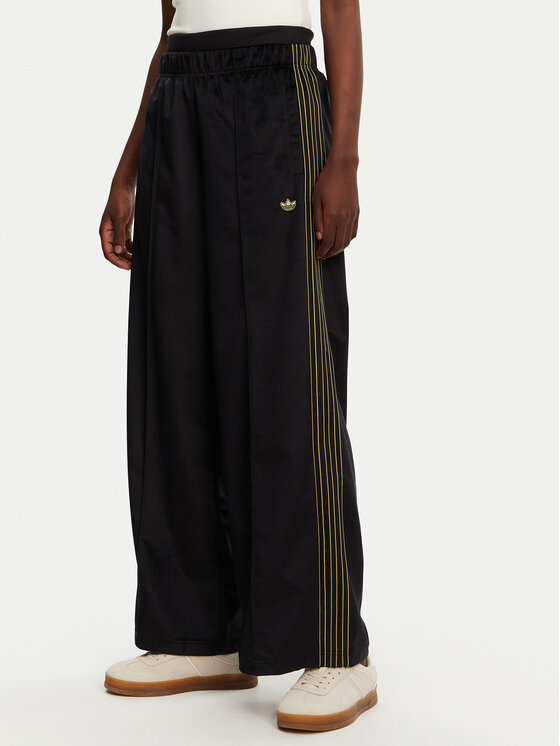 adidas Teplákové nohavice Velour JI5755 Čierna Regular Fit