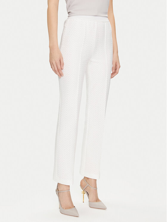 Marc Aurel Marc Aurel Pantaloni di tessuto 1716 7001 93305 Bianco Regular Fit
