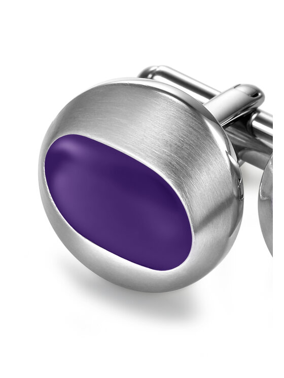 Breil Breil Spinki do mankietów CUFFLINK Fioletowy