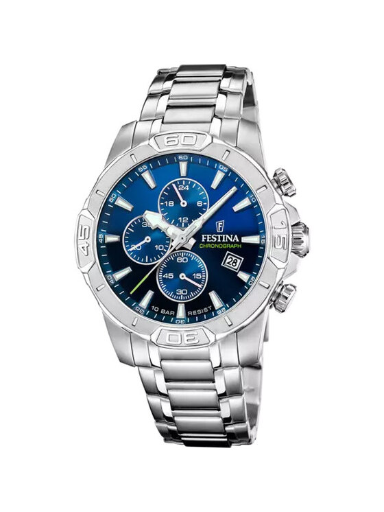Festina Festina Zegarek F20704-4 Srebrny