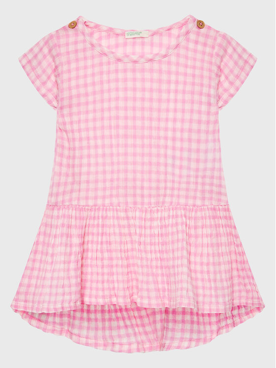 United Colors Of Benetton Rochie de zi 4GDKAV008 Roz Regular Fit