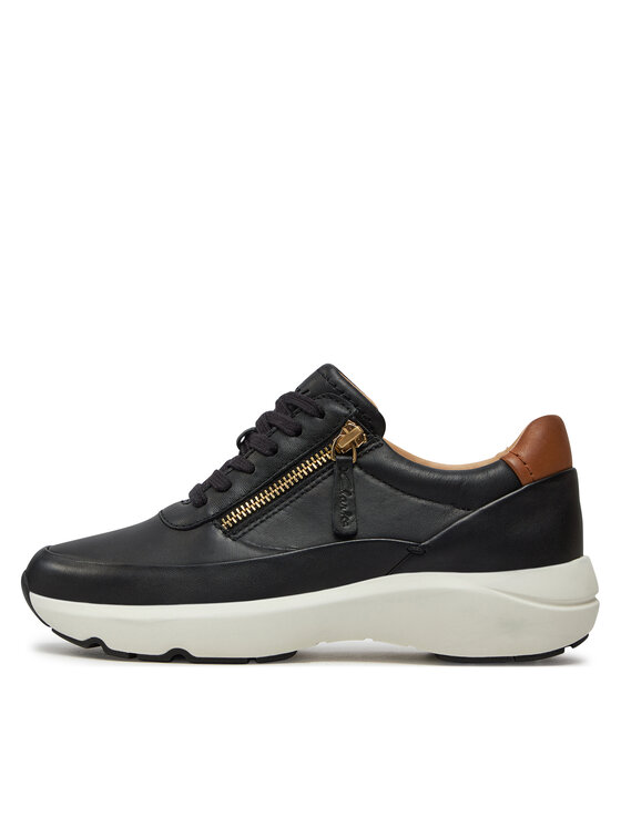 Clarks Clarks Sneakersy Tivoli Zip 26176648 Czarny