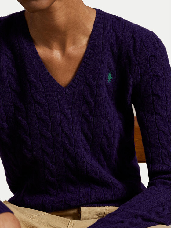 Polo Ralph Lauren Polo Ralph Lauren Пуловер 211971866010 Виолетов Slim Fit