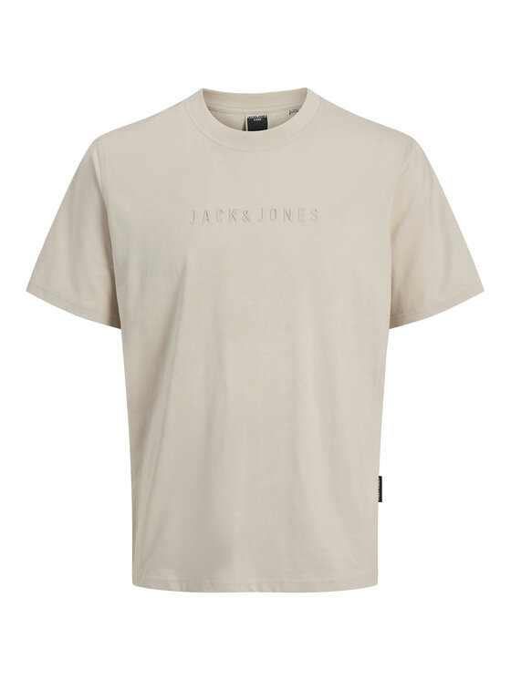 Jack & Jones Jack & Jones T-Shirt Recharge 12273070 Beżowy Relaxed Fit