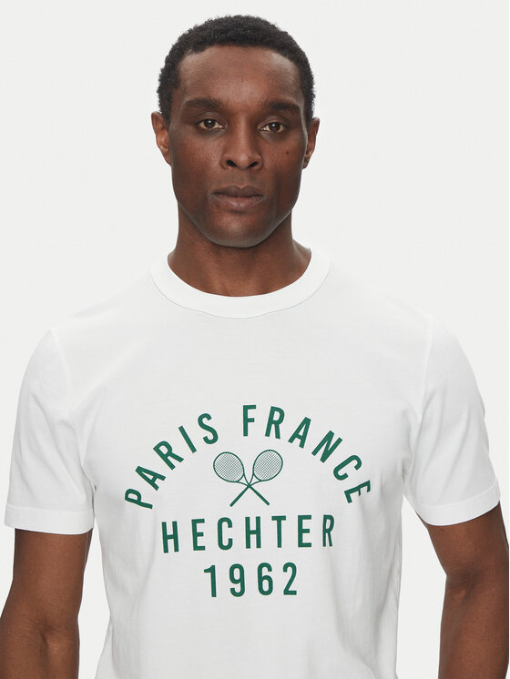 Hechter Paris Hechter Paris T-Shirt 75014 151919 Biały Regular Fit