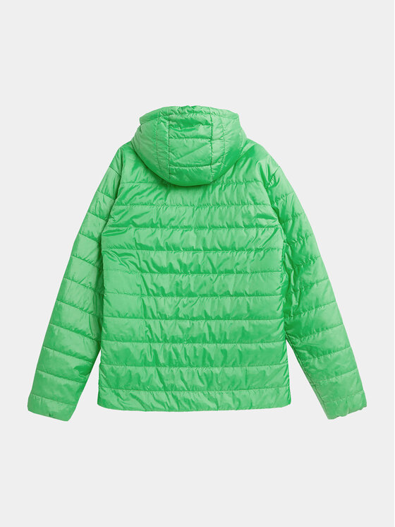 4F 4F Зимно яке 4FAW23TDJAM245 Зелен Regular Fit