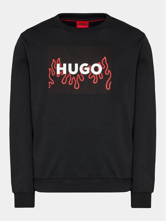 HUGO Hugo Bluza Duragol 50506990 Czarny Regular Fit