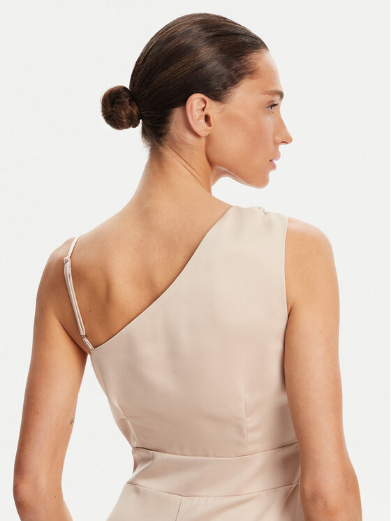 Rinascimento Rinascimento Večerní šaty CFC0124351003 Béžová Regular Fit