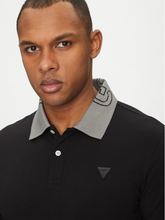 Guess Guess Polokošile M5GP66 J1314 Černá Regular Fit