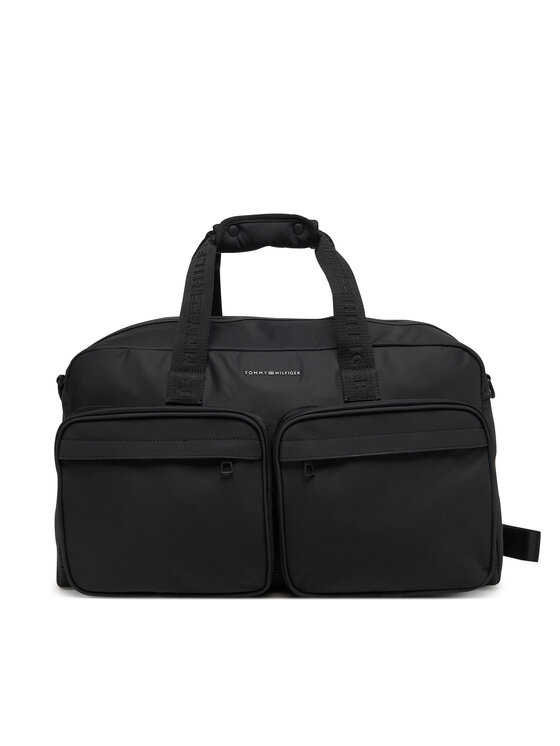 Tommy Hilfiger Taška Th Repreve Duffle AM0AM13362 Čierna