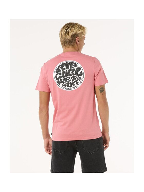 Rip Curl Rip Curl T-Shirt Wettie Passage Icon Tee Różowy Standard Fit