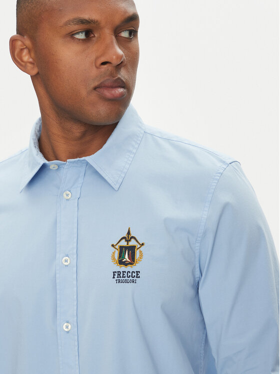 Aeronautica Militare Aeronautica Militare Marškiniai 251CA1261CT3288 Žydra Regular Fit