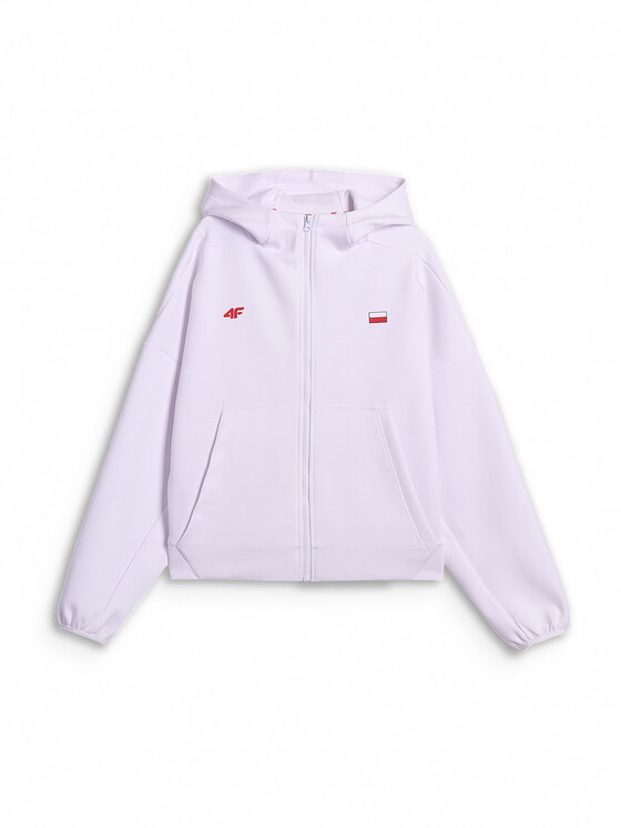 4F 4F Bluza STREFA KIBICA Biały Regular Fit