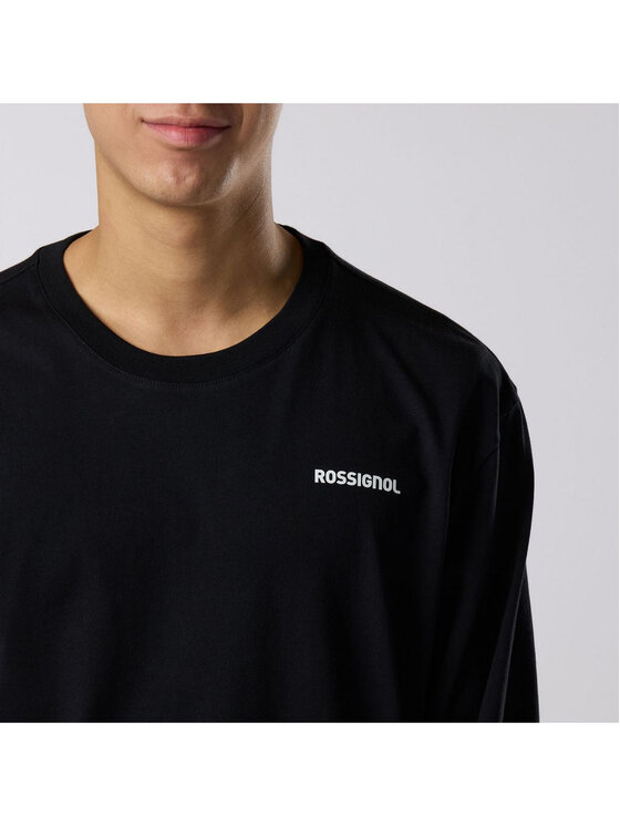 Rossignol Rossignol Longsleeve M Long Sleeve Tee Czarny Regular Fit