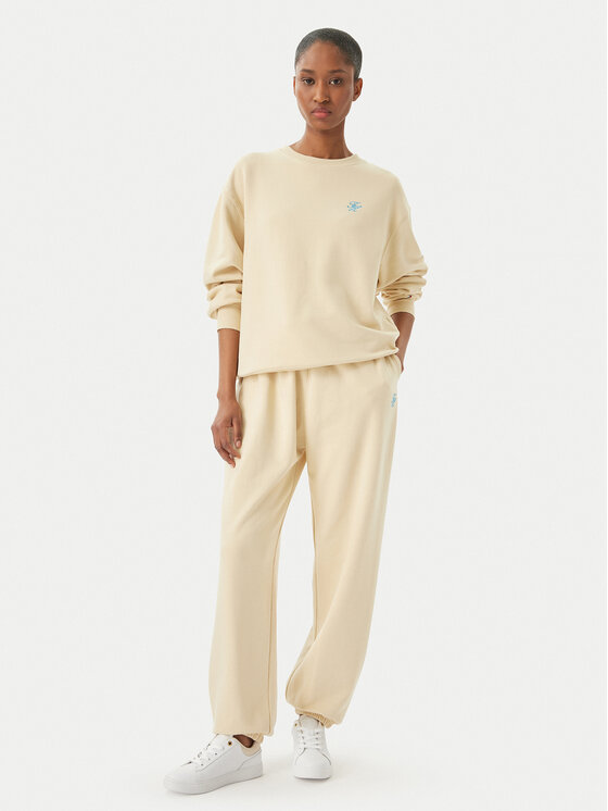 Tommy Hilfiger Tommy Hilfiger Sweatshirt Logo Embroidery WW0WW48724 Hellbeige Relaxed Fit