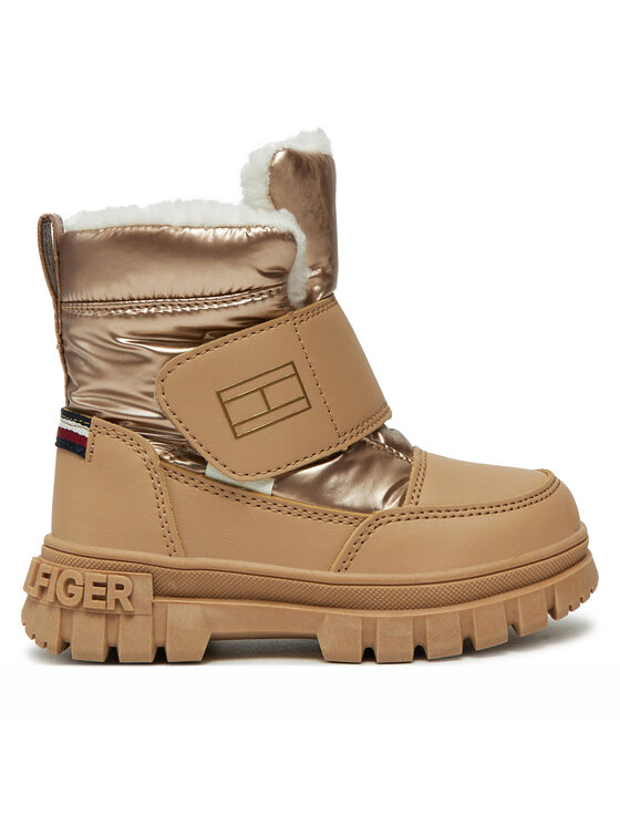 Cizme de zăpadă Tommy Hilfiger Fur Boot T1A5-33605-1695 M Bej