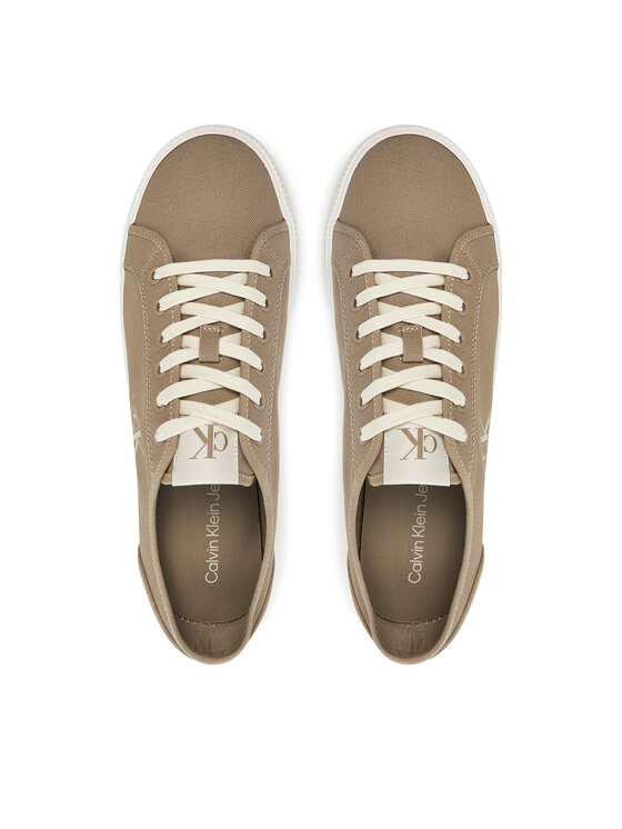 Calvin Klein Jeans Calvin Klein Jeans Teniși Ess Vulc Low Mg Canvas YM0YM01209 Bej