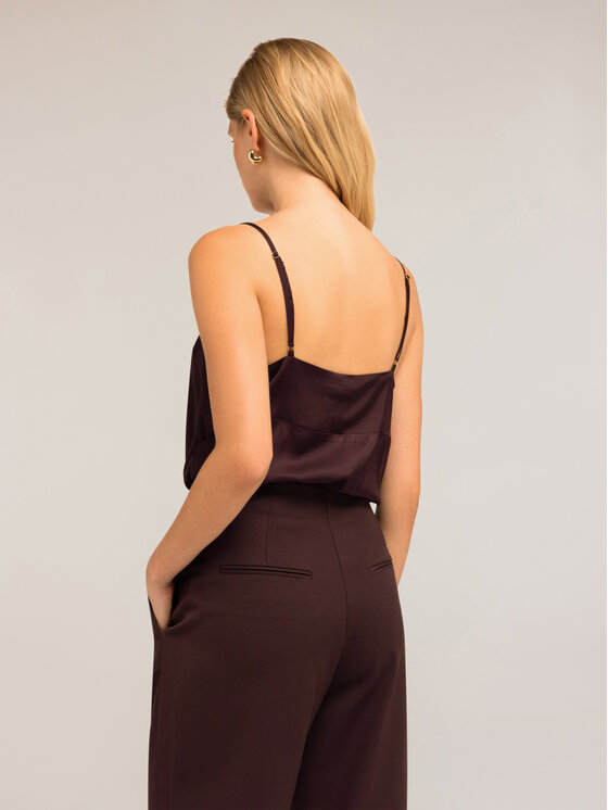 Motivi Motivi Top D759Q000487N032 Brązowy Slim Fit