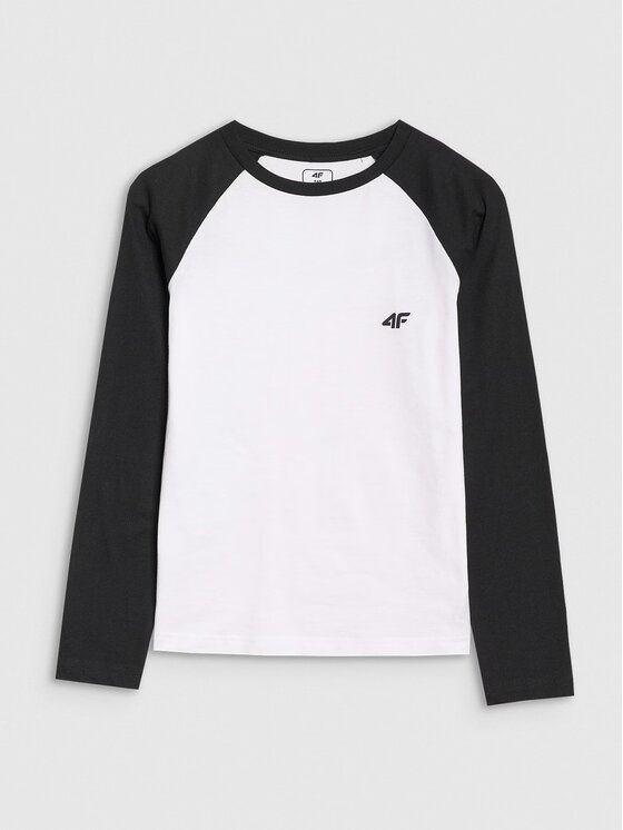 4F 4F Longsleeve 4FJWSS25TLONM420-10S Bianco Regular Fit