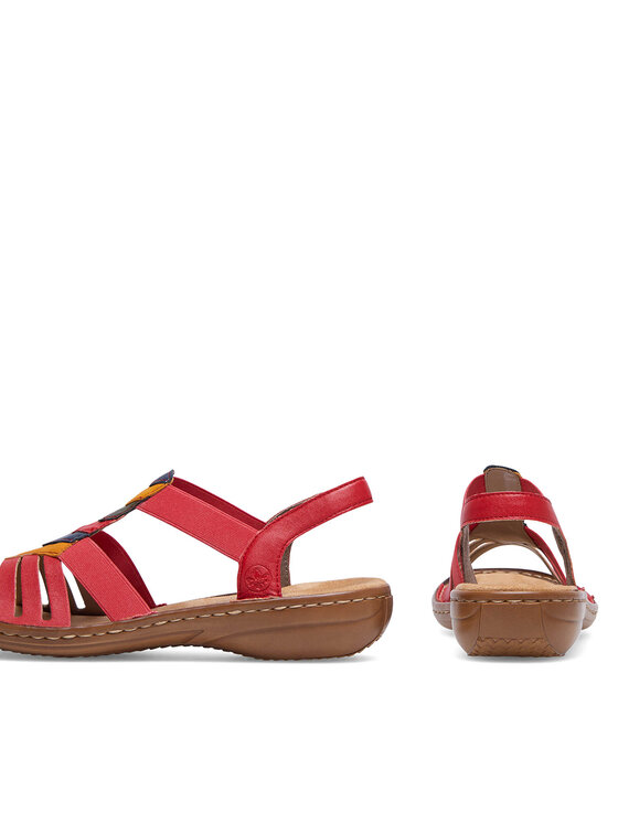 Rieker Rieker Sandali 60804-33 Rdeča