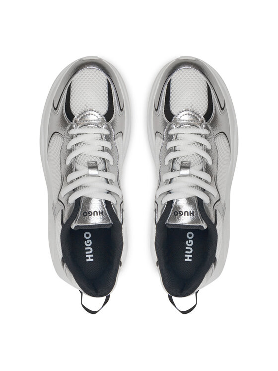 HUGO HUGO Sneakersy Leon 50536308 Srebrny