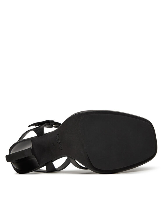 Max Mara Max Mara Sandały 2514521072600 Czarny