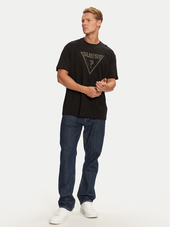 Guess Guess Tričko Z4BI02 I3Z14 Čierna Regular Fit