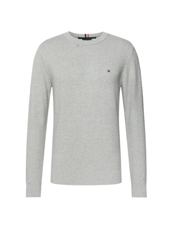 Tommy Hilfiger Tommy Hilfiger Svetr CROSS MW0MW29035 Šedá Regular Fit