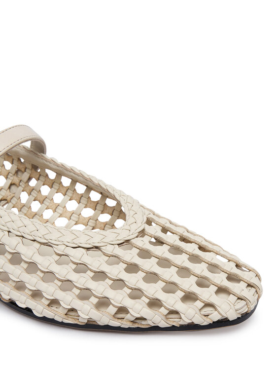 Tommy Hilfiger Tommy Hilfiger Baleríny Mary Jane Ballerinas FW0FW09244 Krémová