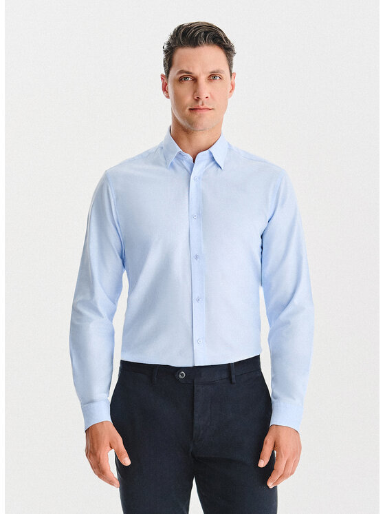 Pako Lorente Pako Lorente Koszula P25WN-1X-053 Niebieski Slim Fit