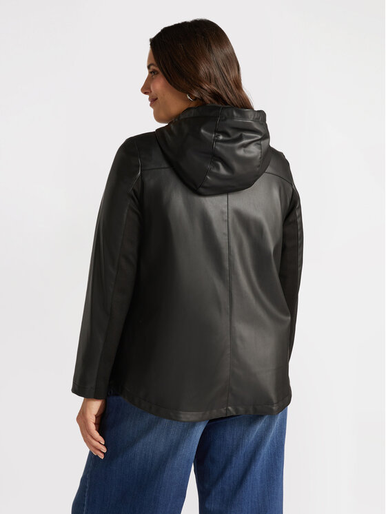 Fiorella Rubino Fiorella Rubino Giacca in similpelle R344T001201N033 Nero A-Line Fit