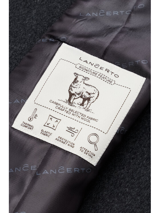 Lancerto Lancerto Płaszcz zimowy Ornella PC073226000017 Szary Regular Fit