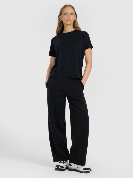 4F 4F Tričko 4FRAW25TTSHF3282-21S Čierna Regular Fit