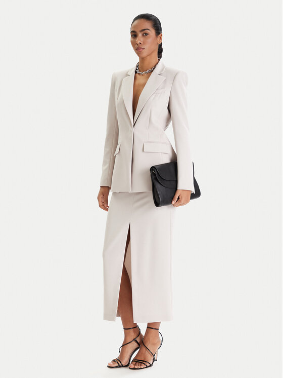 Patrizia Pepe Patrizia Pepe Sako 8S0582/A498-S748 Šedá Regular Fit