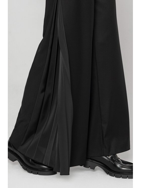Deni Cler Milano Deni Cler Milano Spodnie materiałowe W-DC-5285-D5-E3-90-1 Czarny Loose Leg