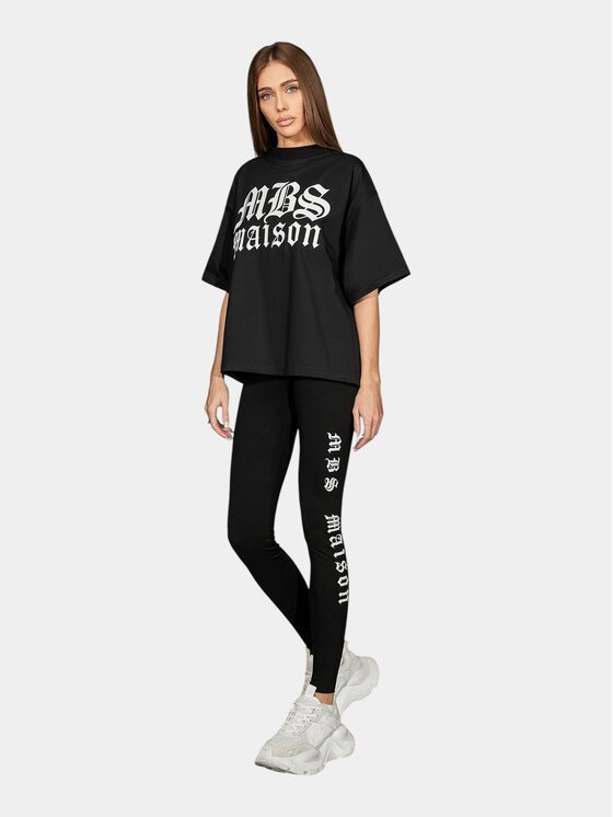 MADE BY SOCIETY MADE BY SOCIETY T-Shirt Gothic Statement - T27862 Czarny Basic Fit