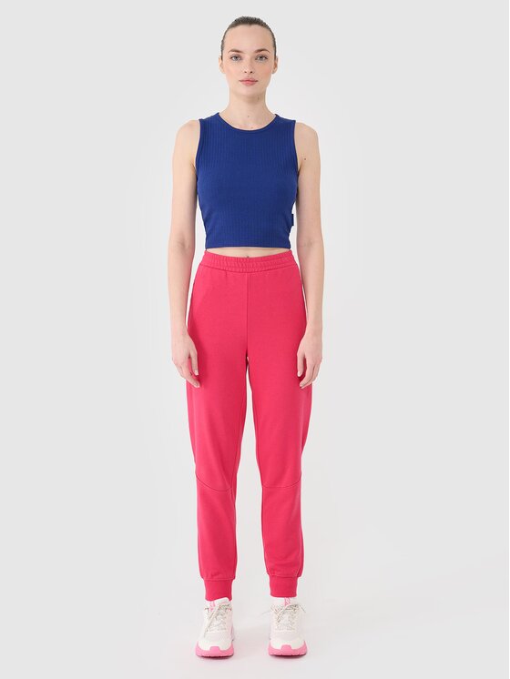 4F 4F Jogger nohavice 4FRSS25TTROF1398-54S Ružová Regular Fit