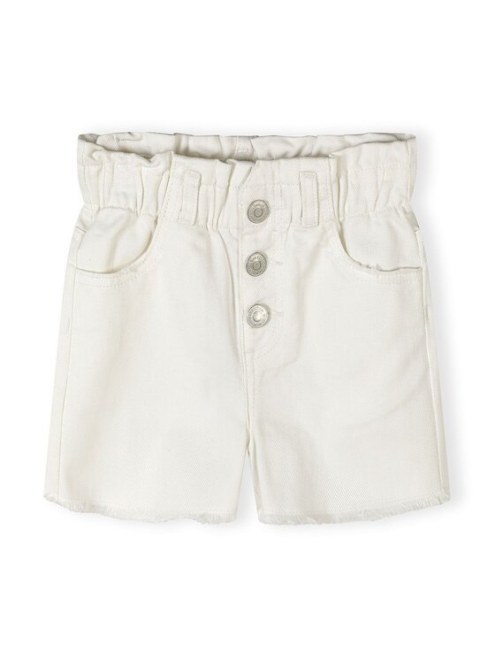 minoti minoti Szorty jeansowe 30SHORT155 Biały Regular Fit