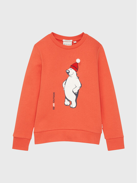 Tom Tailor Mikina 1033840 Oranžová Regular Fit