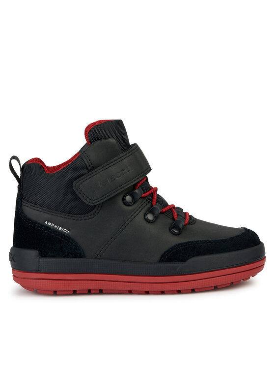 Cizme Geox J Charz Boy B Abx J36F3A 0MEFU C0048 S Black/Red