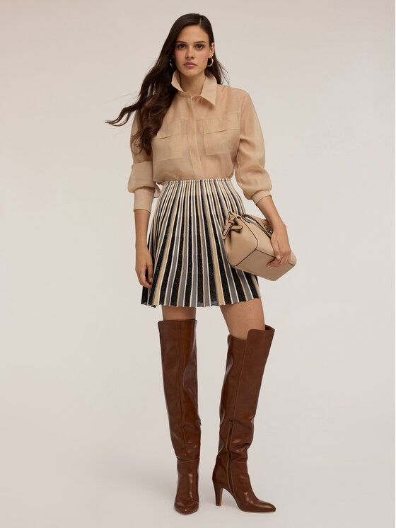 Motivi Motivi Camicia 5268Q000862N002 Écru Regular Fit