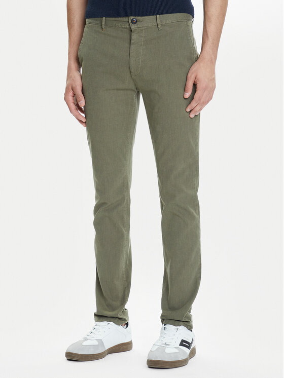 BOSS Chino nohavice 50548006 Zelená Slim Fit
