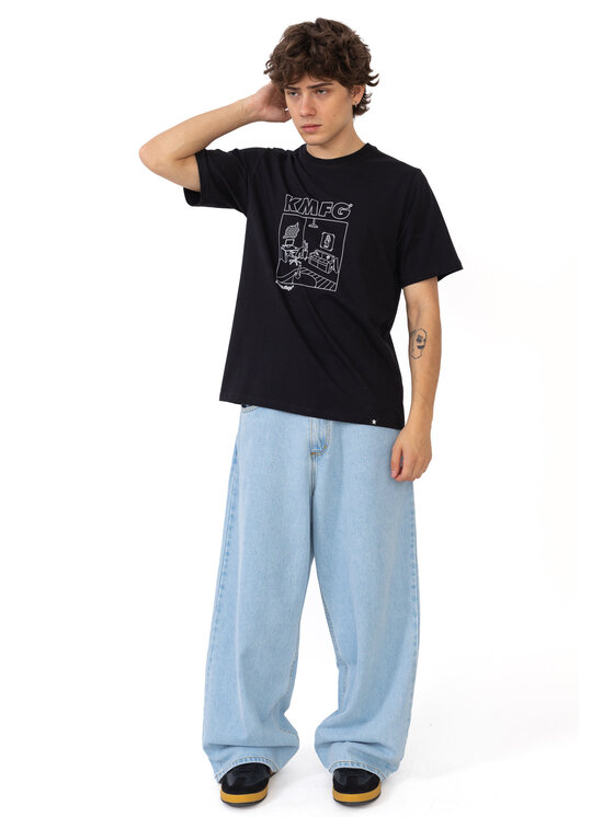 Kamuflage Kamuflage T-Shirt Lägenhet Czarny Comfortable Fit